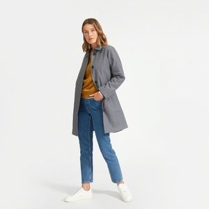 Everlane Plaid Mac Trench Coat